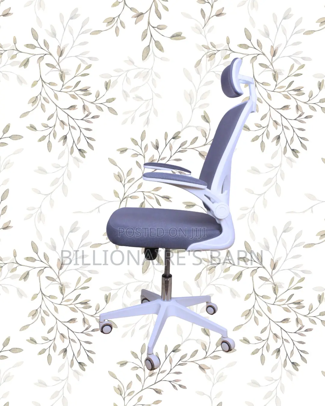 White Ergonomic Office Chair | Best-Seller Padded Armrests