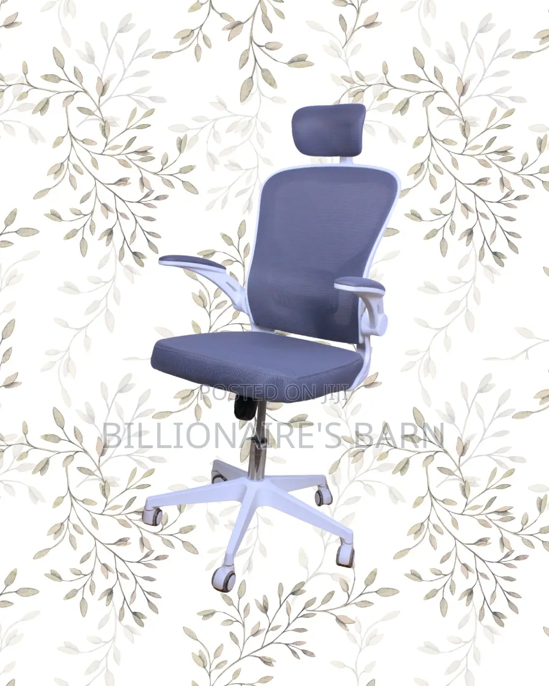 White Ergonomic Office Chair | Best-Seller Padded Armrests