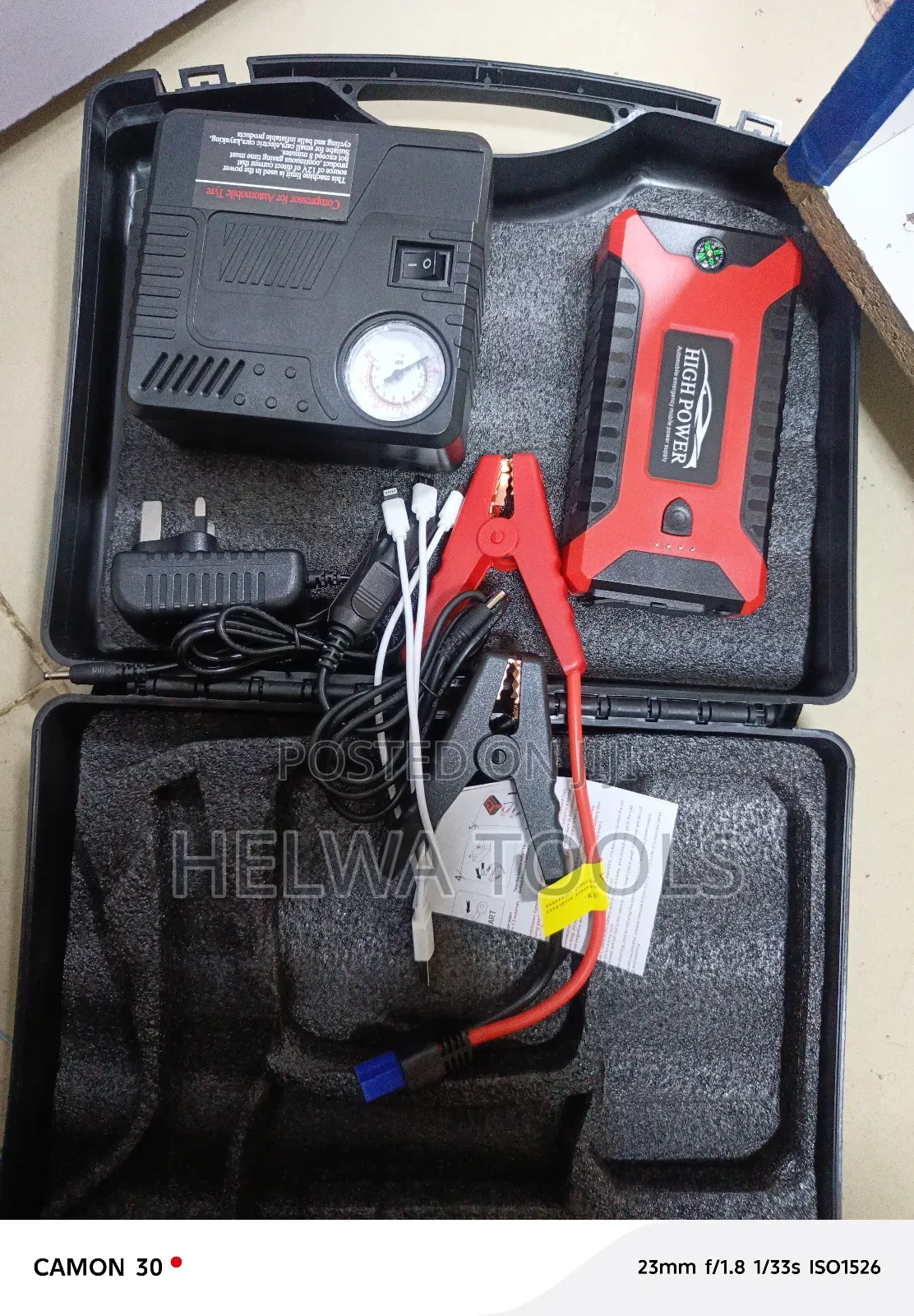 Car Jamp Starter Kit With Compressor