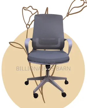 Grey Ergonomic Mesh Office Chair | Breathable Adjustable Height
