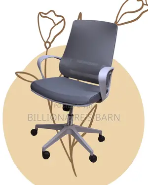 Grey Ergonomic Mesh Office Chair | Breathable Adjustable Height