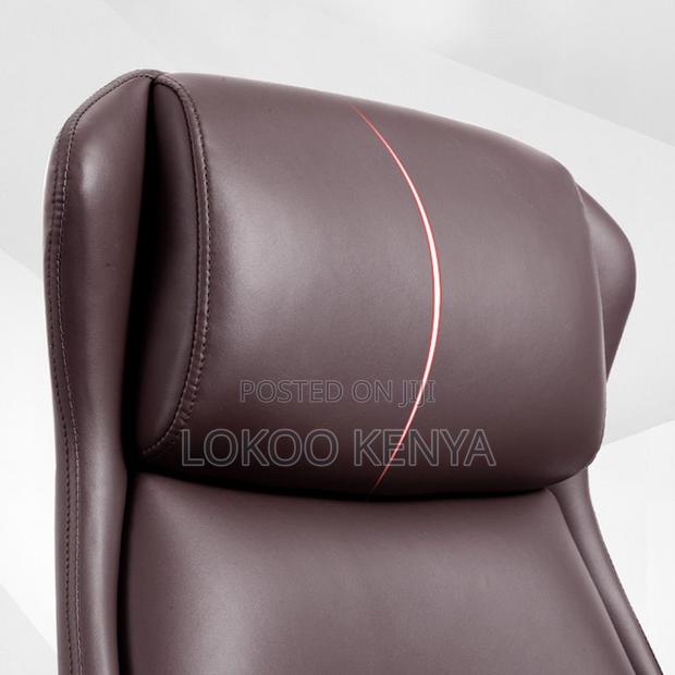 Office Chair : Black Leather Swivel Workstation Chair - thumbnail 6