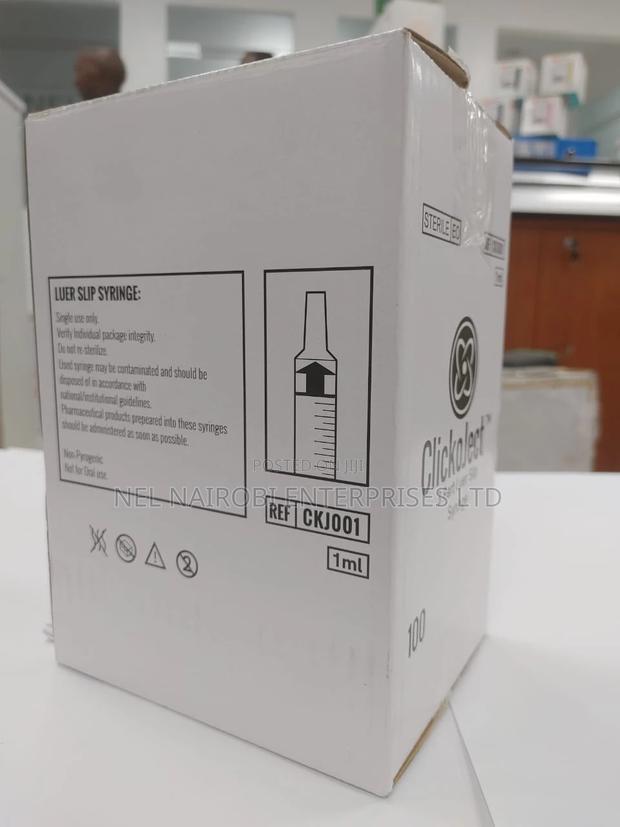 Clickoject 3 Part Luer Lock 1ml (100's) - thumbnail 2