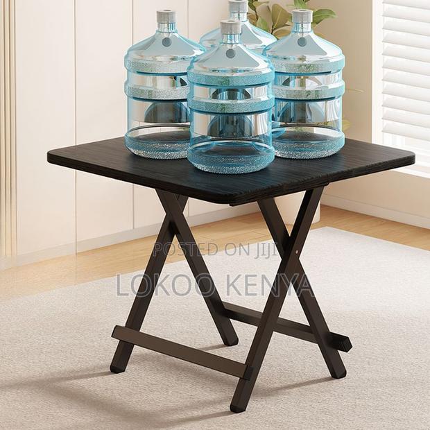 Dining Table : Black Multi-Purpose Folding Table - main view