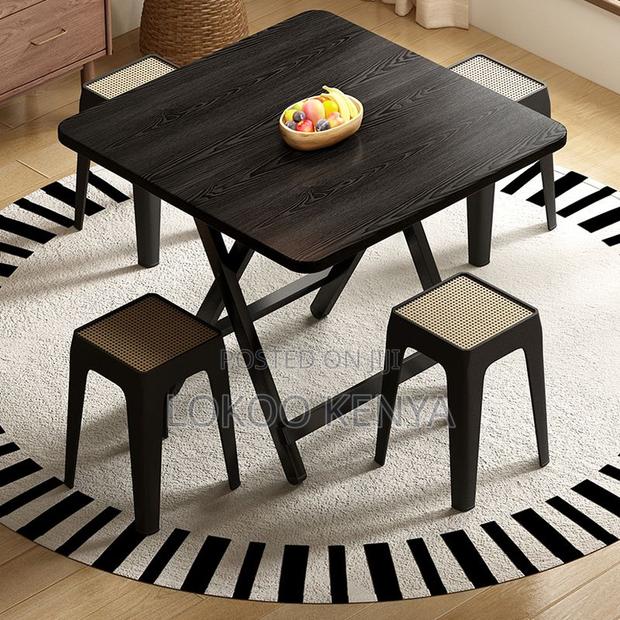 Dining Table : Black Multi-Purpose Folding Table - thumbnail 5