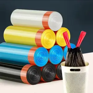 Assorted Colours Trash Bags / Garbage  Bags Set Has 75pcs