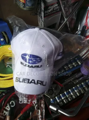 White Subaru Universal Size Cap