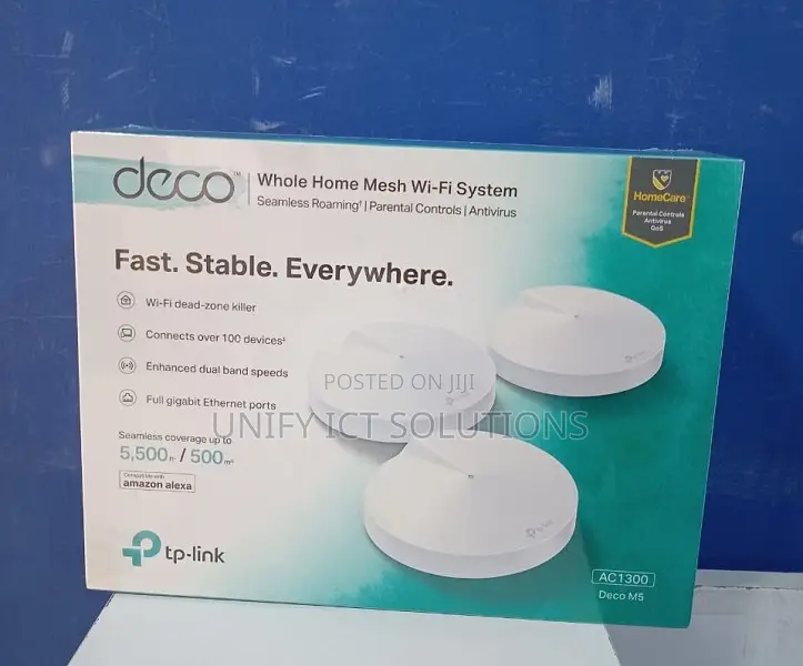 Deco-M5 Ac1300 Whole Home Mesh Wi-Fi System (3 Pack) Deco M5