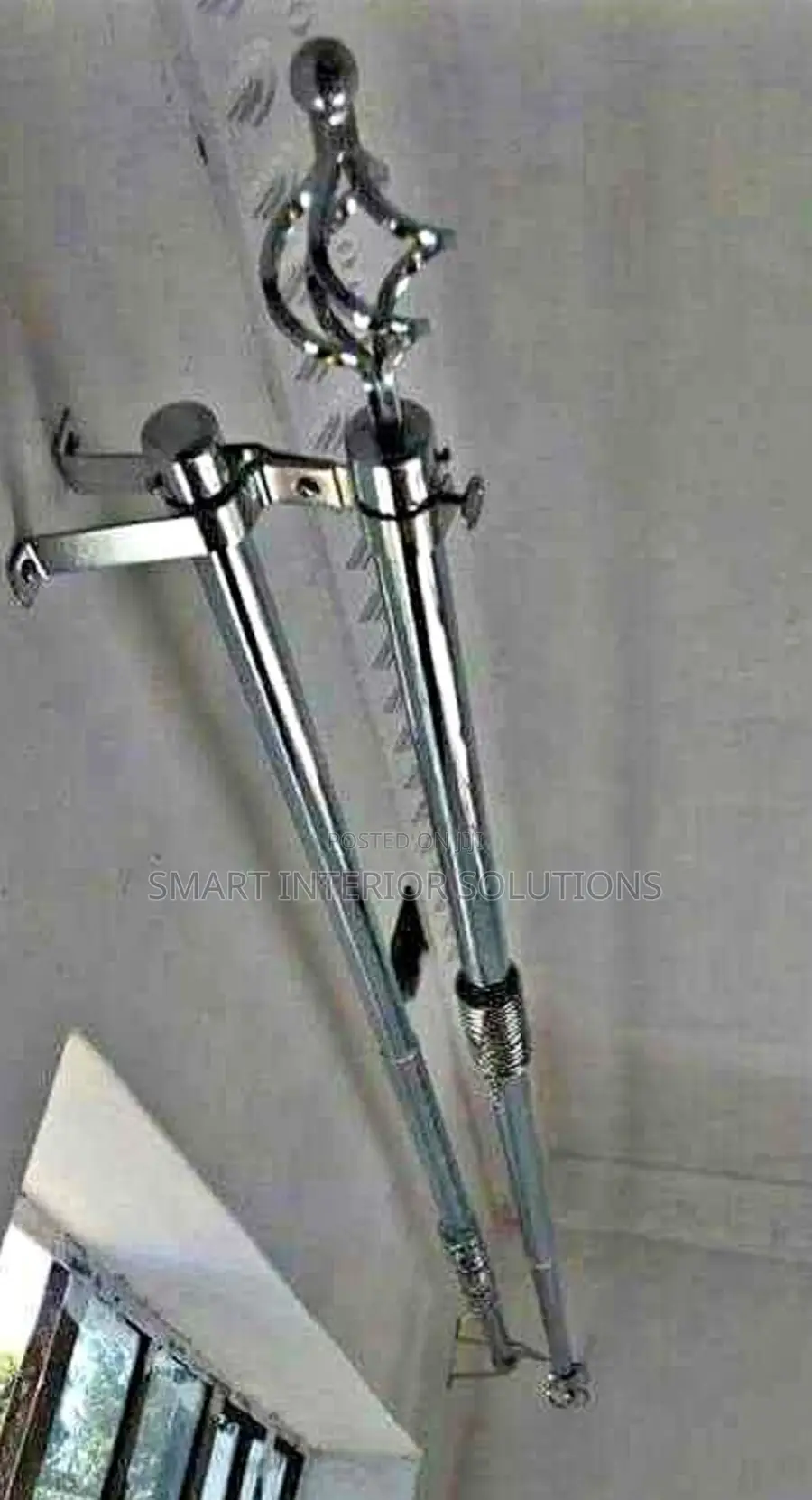 Silver 2 Meters Curtain Rod
