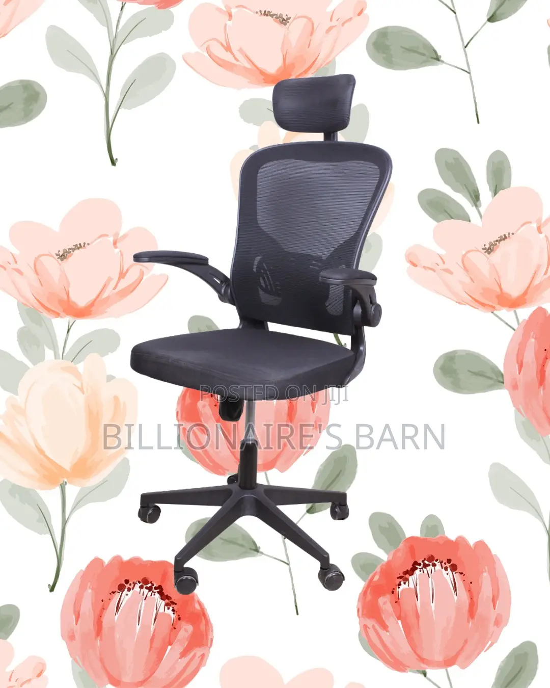 New Arrival Grey Ergonomic Office Chair — Relieves Lower Back Pressure