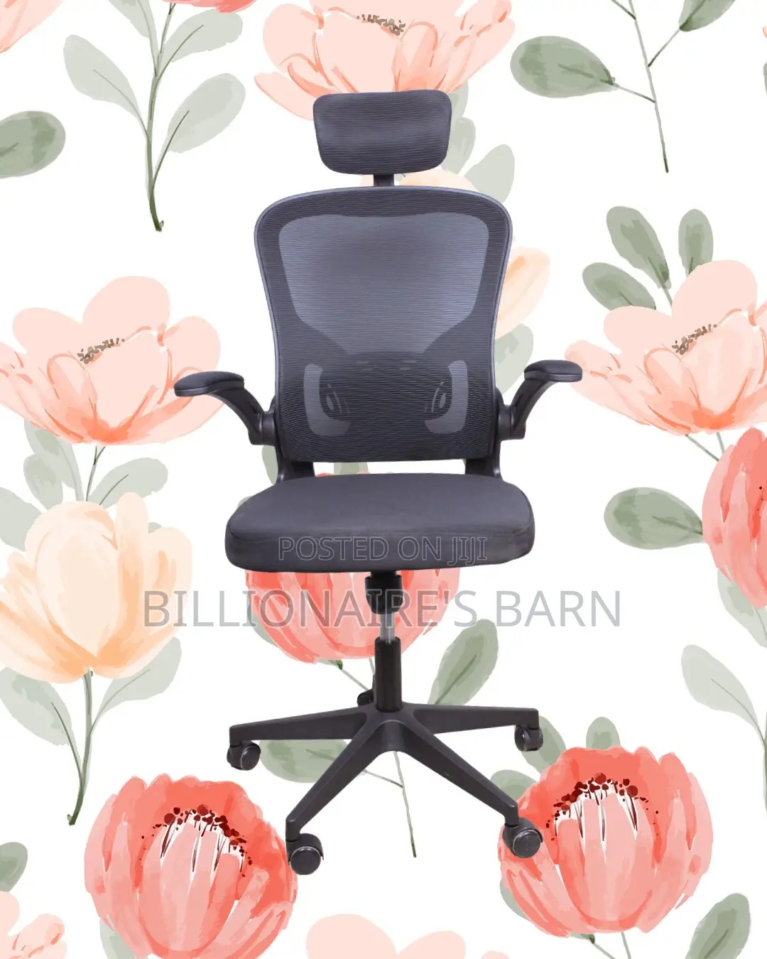 New Arrival Grey Ergonomic Office Chair — Relieves Lower Back Pressure