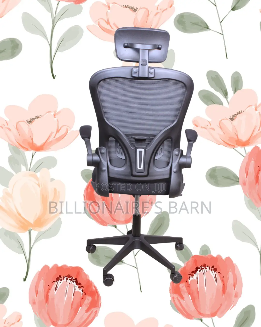 New Arrival Grey Ergonomic Office Chair — Relieves Lower Back Pressure