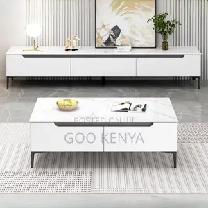Home Tv Set; Modern Wooden Tv Cabinet With Matching Coffee Table
