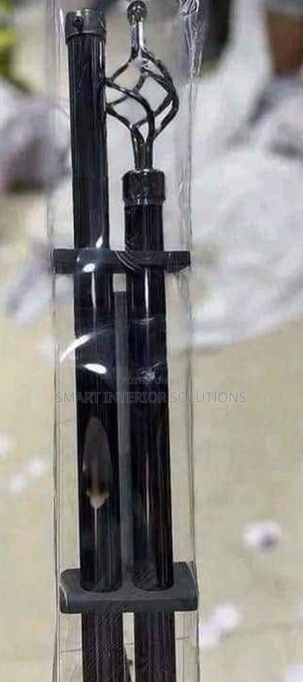 Black 2 Meters Curtain Rod - main view