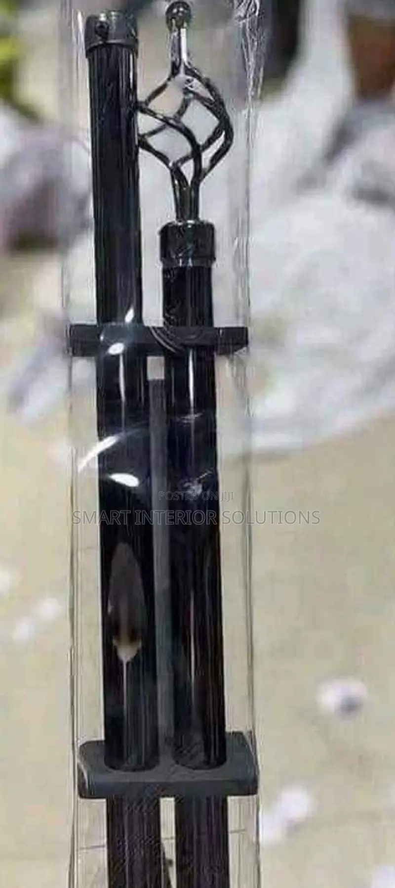 Black 2 Meters Curtain Rod