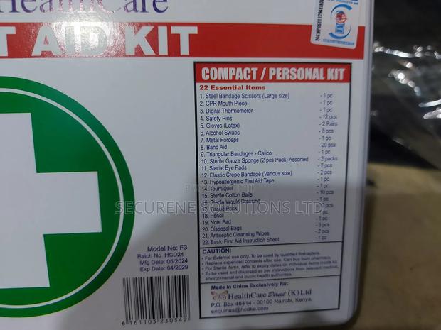 Healthcare First Aid Kit,Compact / Personal Kit". - thumbnail 5