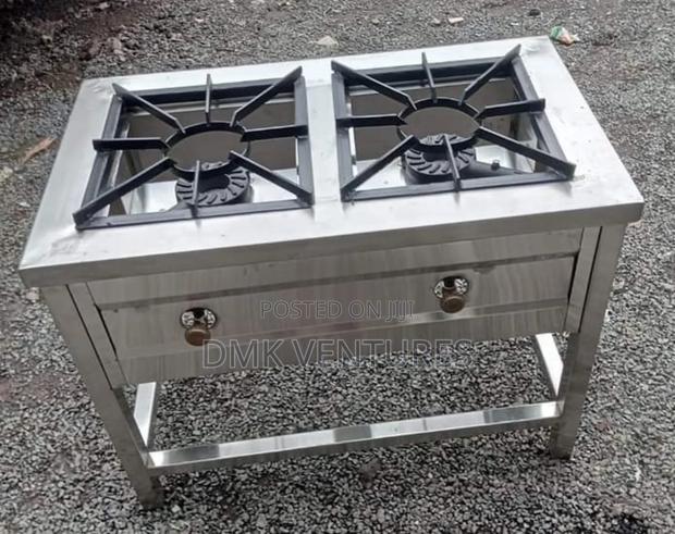 Captivating Modern Stainless Two Burner Gas Cooker