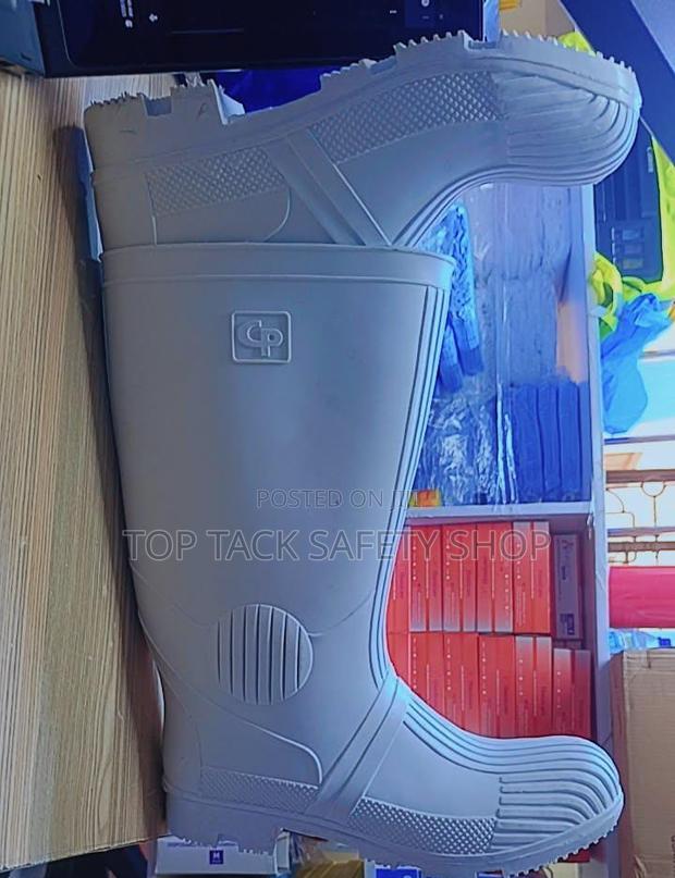 White Cp Industrial Gumboots - thumbnail 3