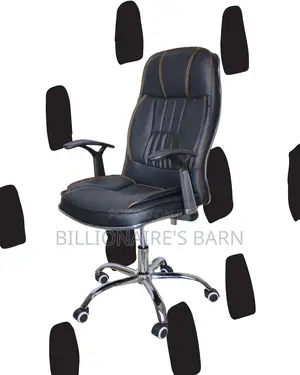 Adjustable Executive Leather Office Chair — Smooth-Rolling Mobility