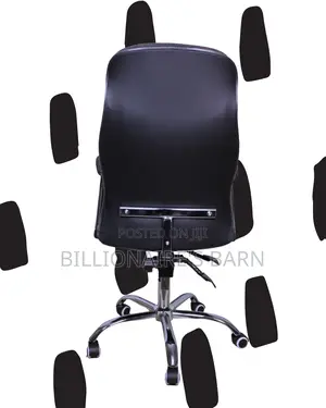 Adjustable Executive Leather Office Chair — Smooth-Rolling Mobility