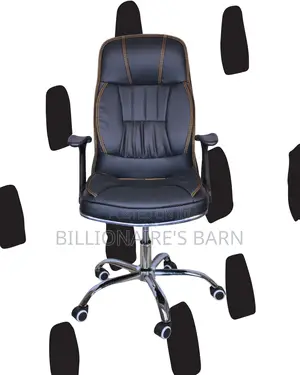 Adjustable Executive Leather Office Chair — Smooth-Rolling Mobility