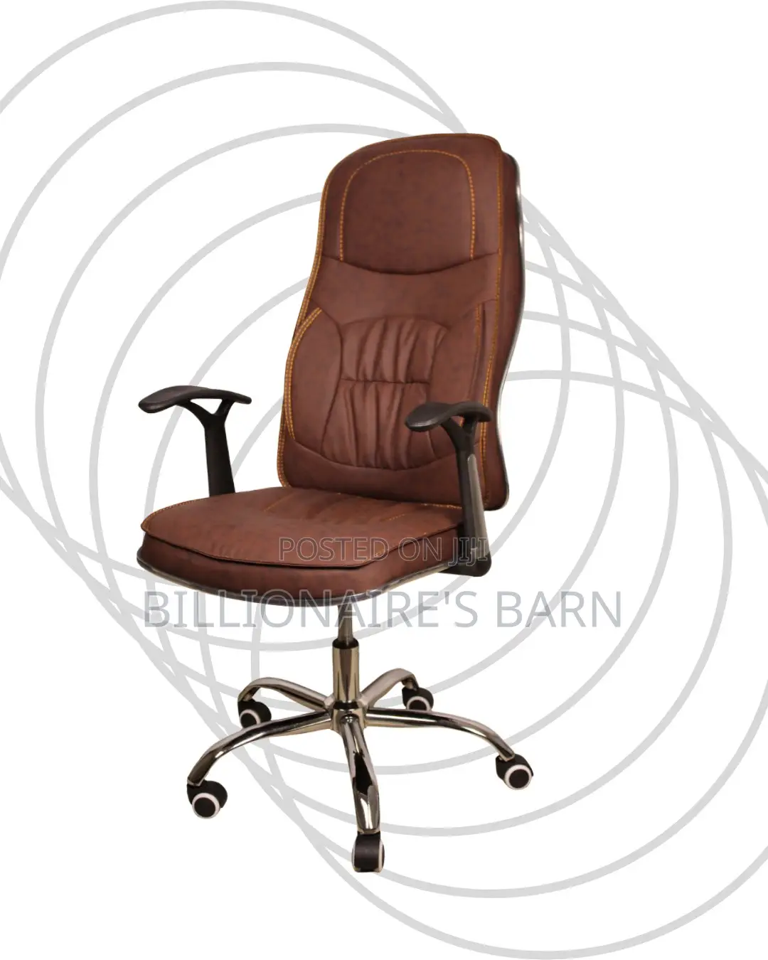 Pro-Grade Ergonomic Executive Leather Chair | Swivel Base
