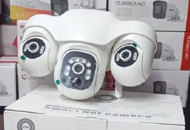 Solar Powered 4g Camera App Control V380 Tripple Lens - main view