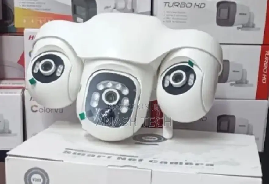 Solar Powered 4g Camera App Control V380 Tripple Lens
