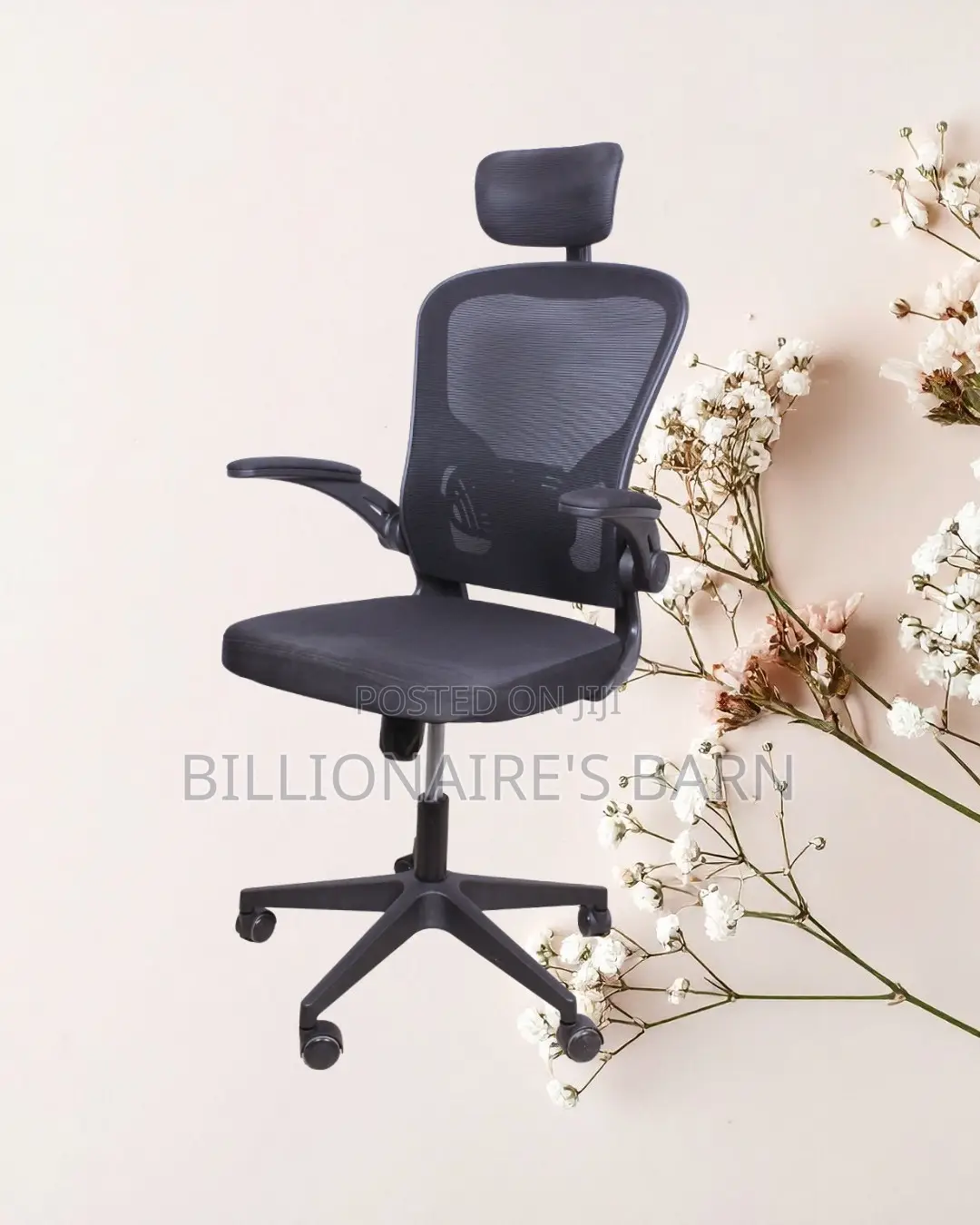 Grey Ergonomic Office Chair (Space-Saving) — Only a Few Left