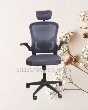 Grey Ergonomic Office Chair (Space-Saving) — Only a Few Left