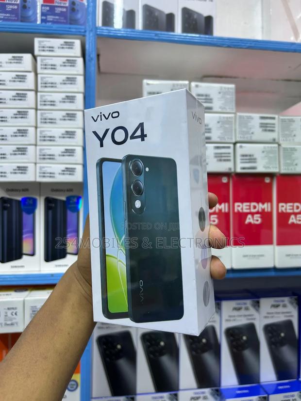 New Vivo Y04 64 GB Black - thumbnail 3