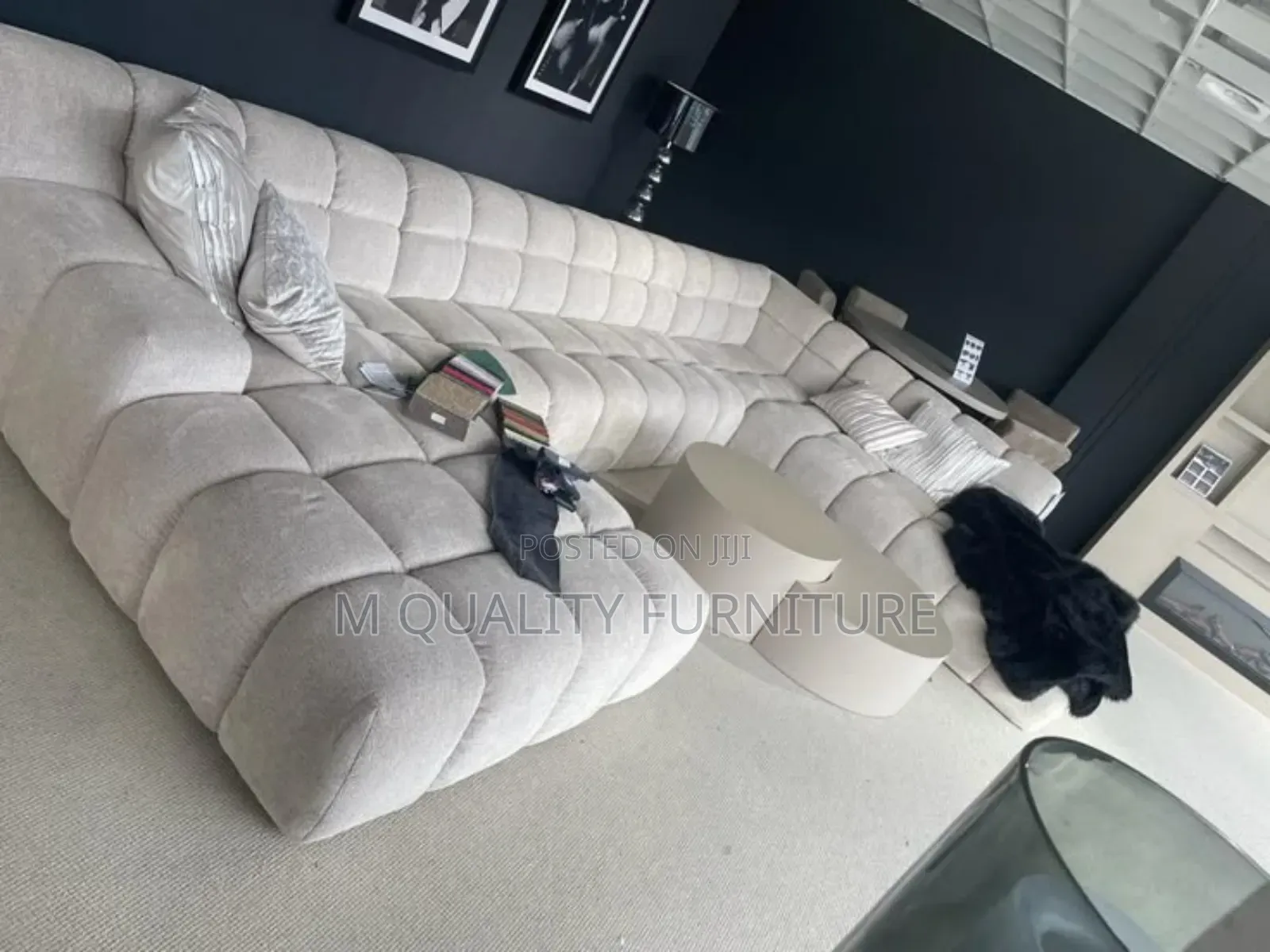 White Bubble Designed Corner Sofas