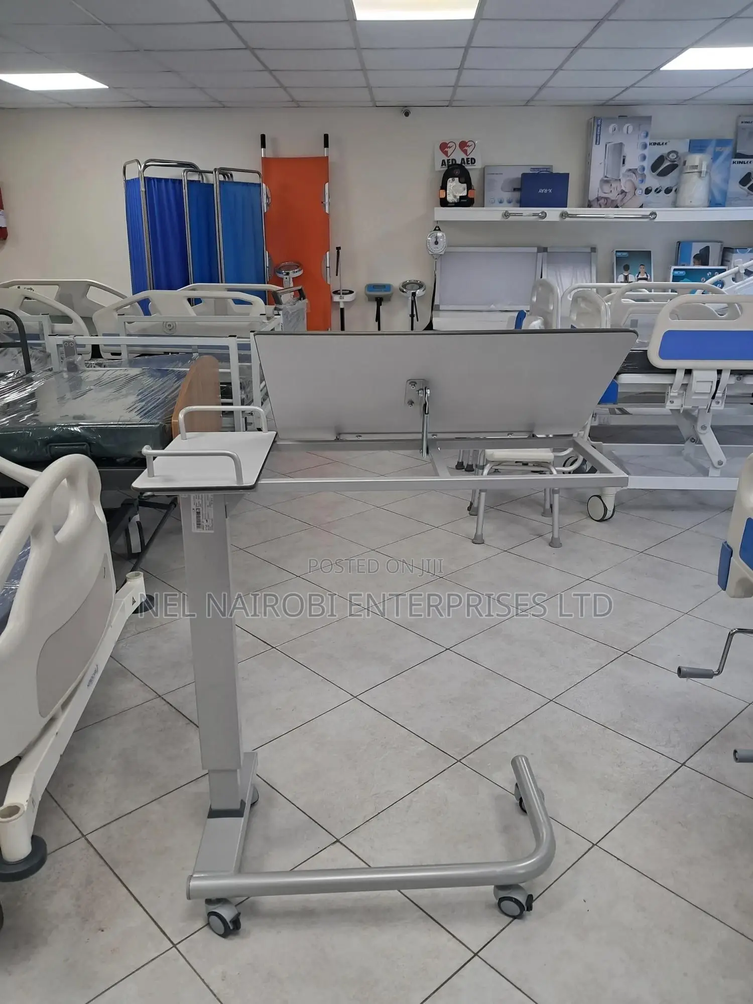 Angle Adjustable Compact Overbed Table