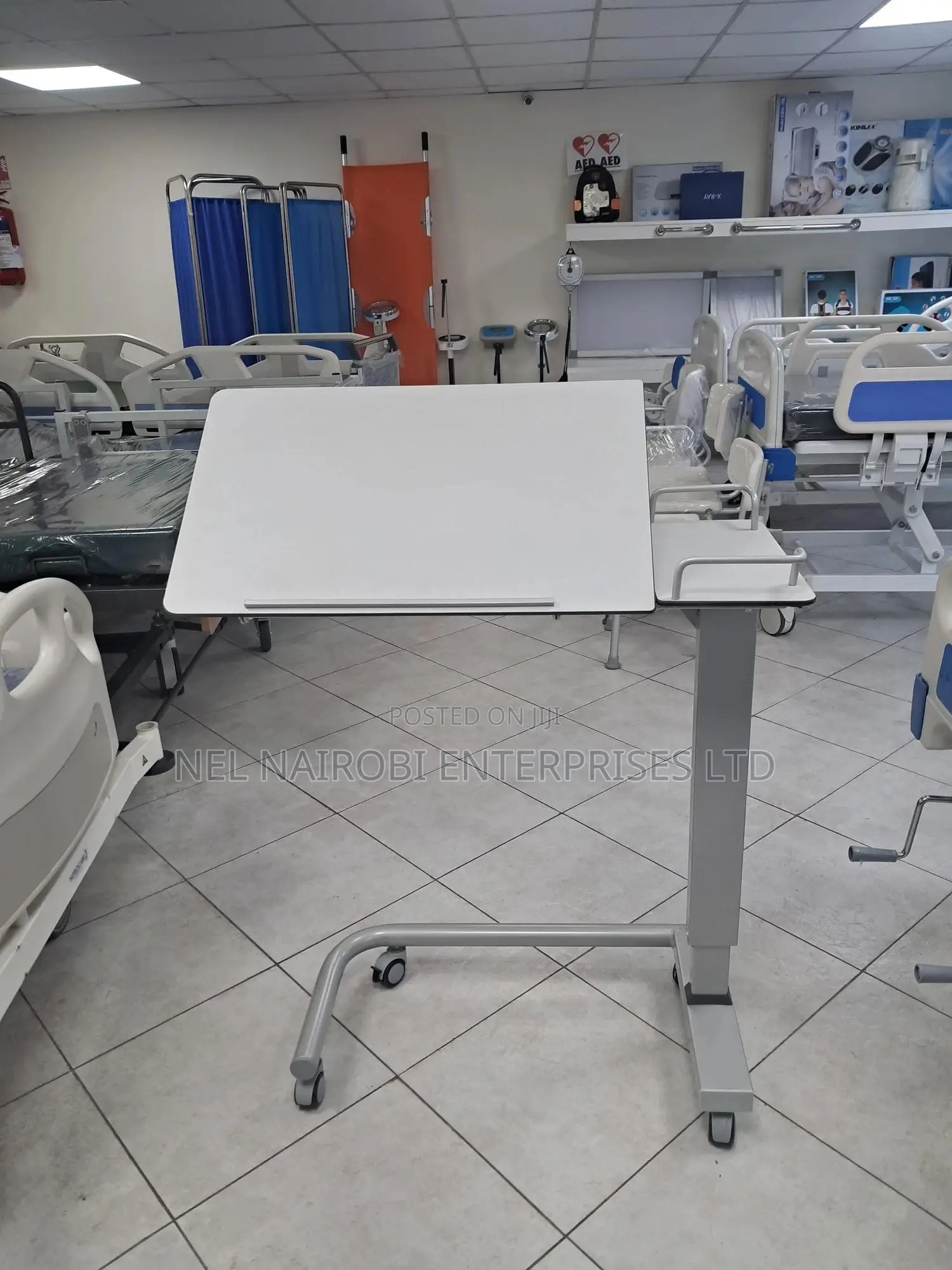 Angle Adjustable Compact Overbed Table