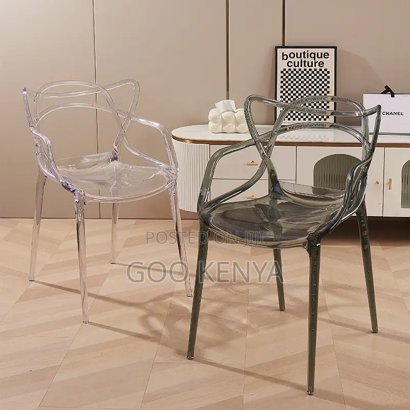 Dining Chair; Modern Outdoor Plastic Chair