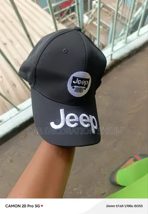 Baseball Cap With High Frequency Jeep Logo