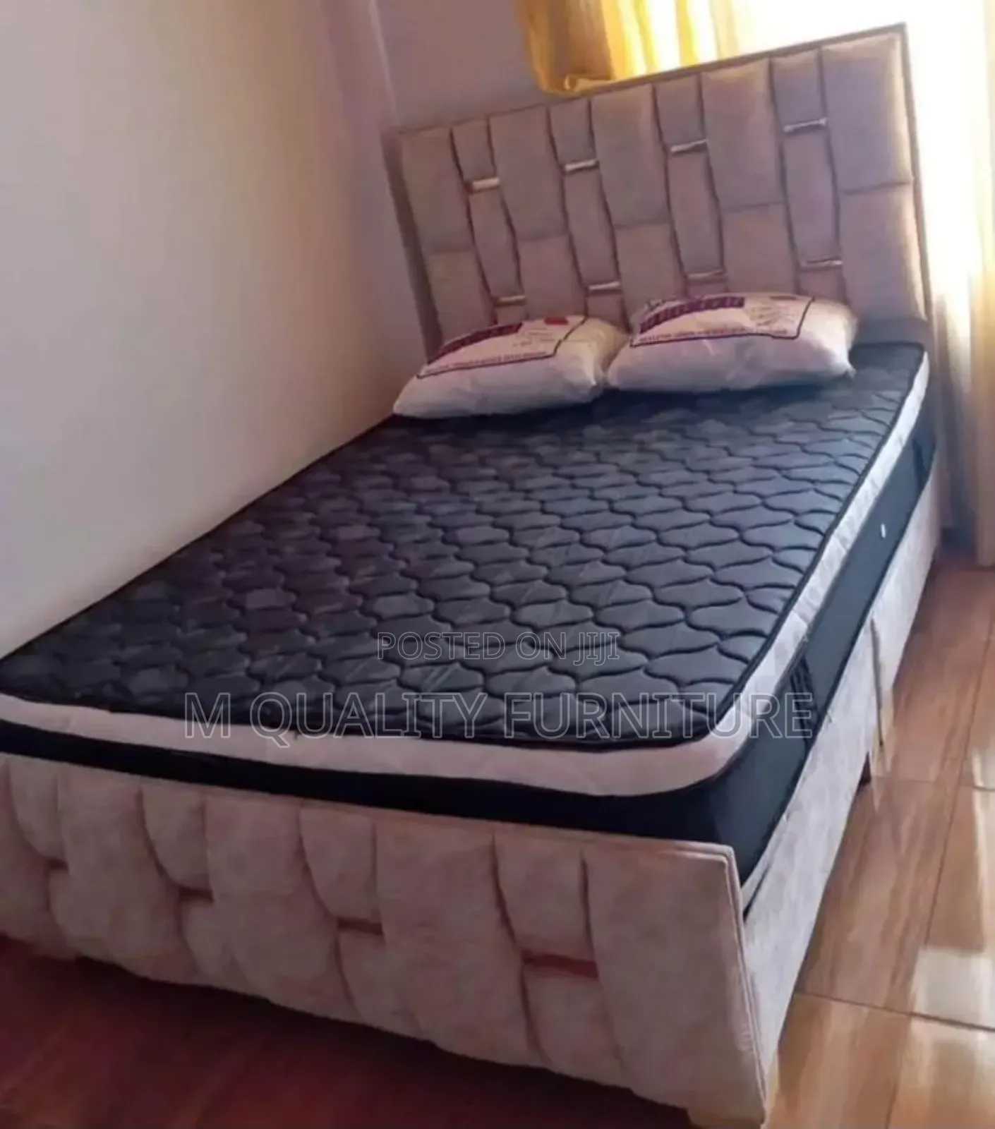 Pink Boarded Padded Beds