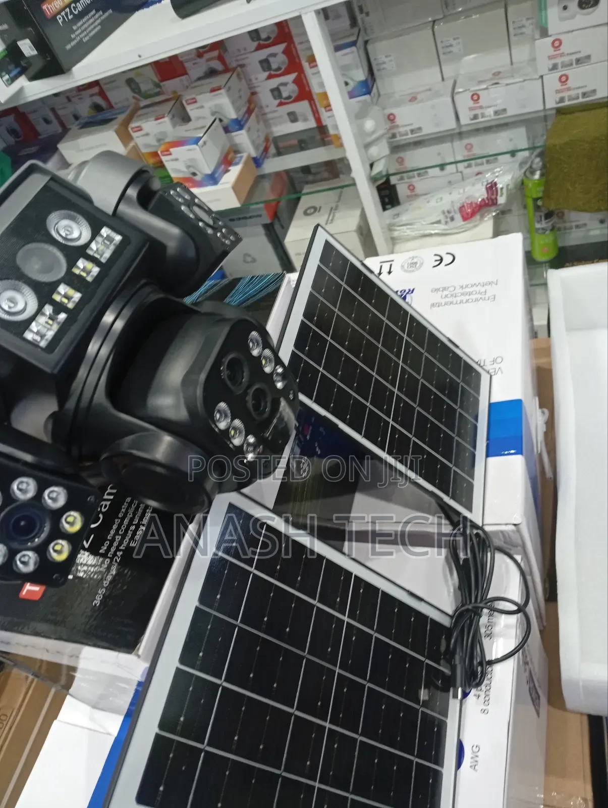 V380 CCTV Solar Camera Hd Tripple Zoom Lens CCTV Camera