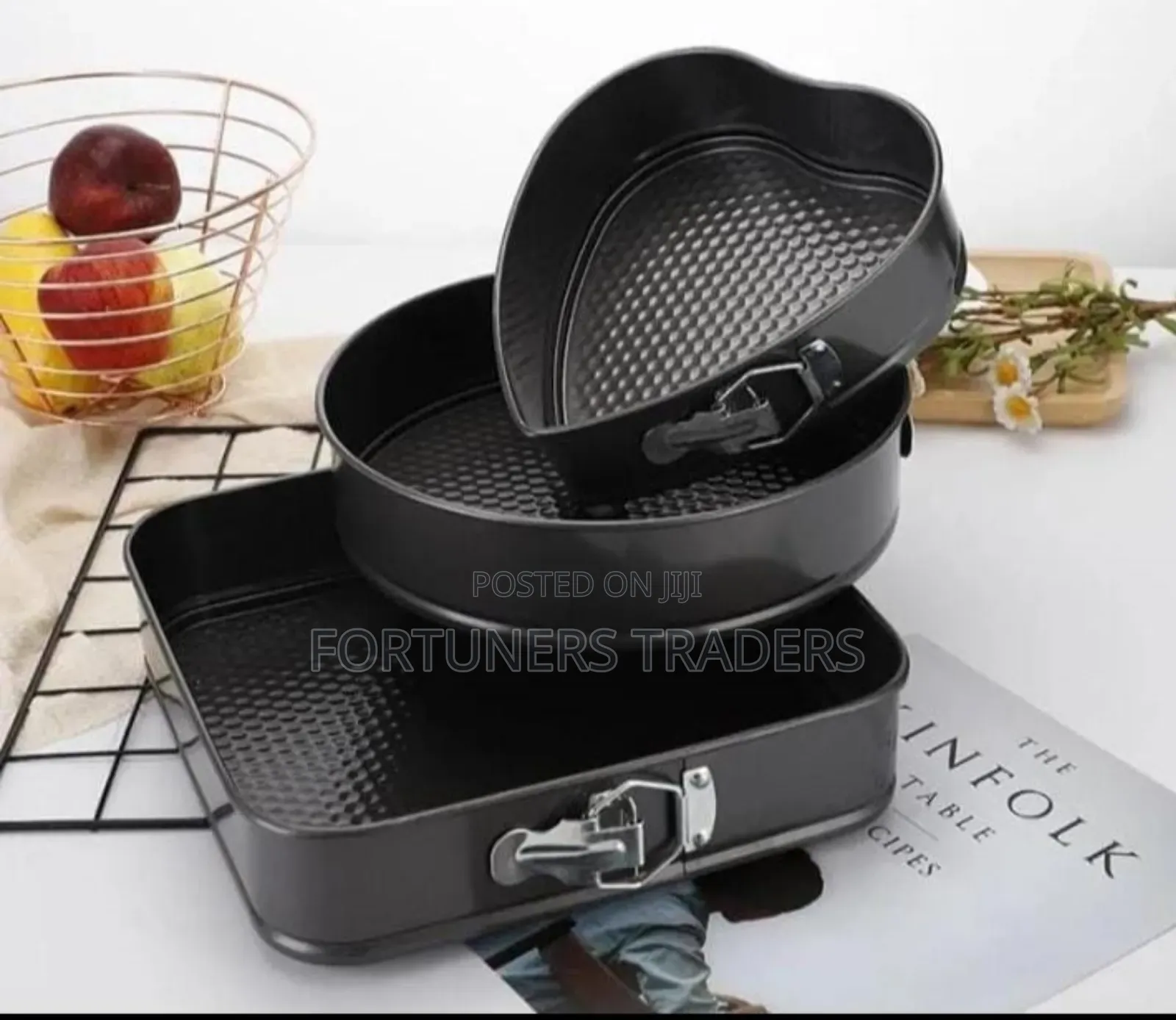 3pcs Baking Tins/Different Shapes