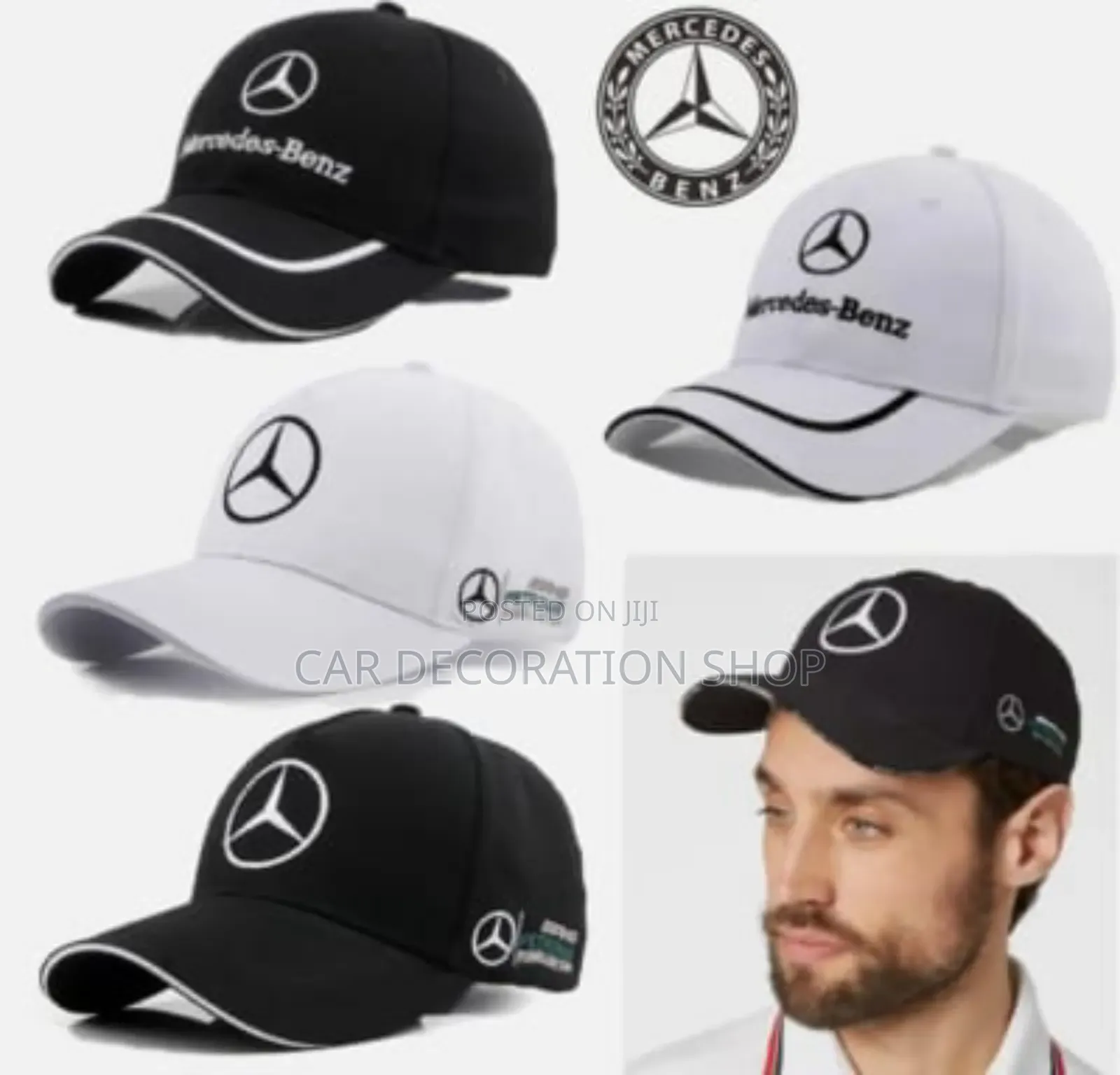 Mercedes White Branded Cap