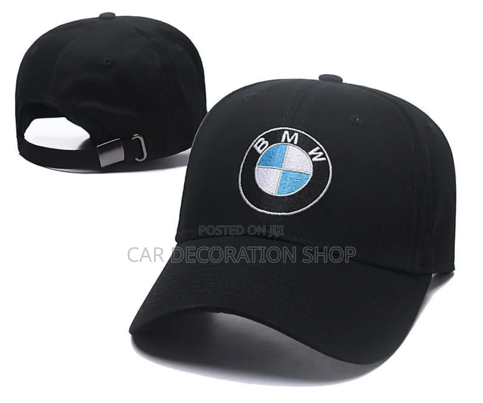 Black BMW Embroidered Outdoor Logo Cap