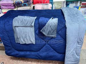 Navy Blue and Purple Velvet Duvet Sets