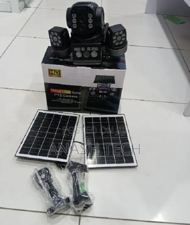 Great V380 Optical Zoom 4g PTZ Tripple Lens Solar Camera