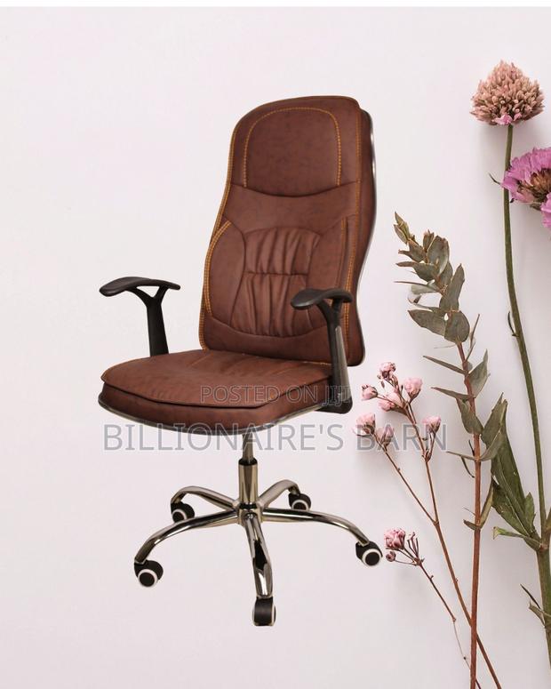 Ergonomic Executive Leather Chair — Headrest Support #287 - thumbnail 2