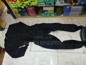 Black Industrial Safety Coveralls With Bib