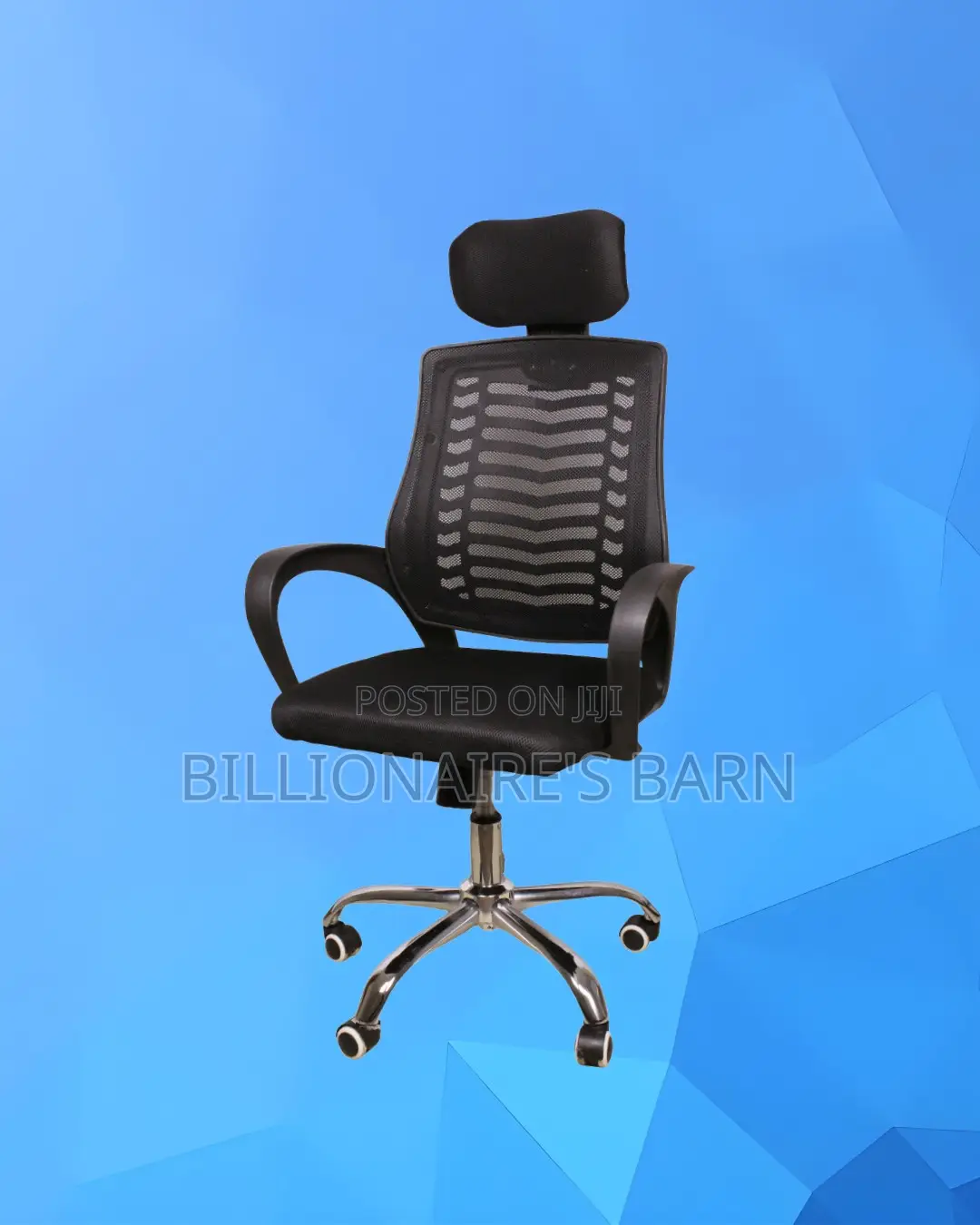 Pro-Grade Secretarial Mesh Chair | Padded Armrests