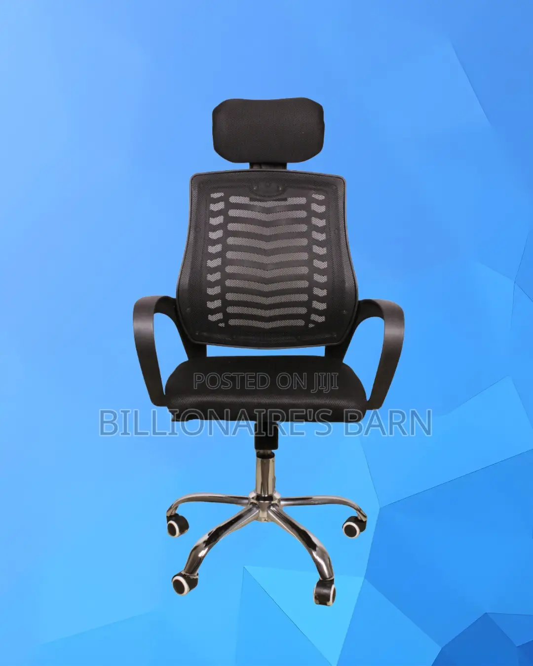 Pro-Grade Secretarial Mesh Chair | Padded Armrests