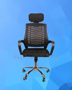 Pro-Grade Secretarial Mesh Chair | Padded Armrests