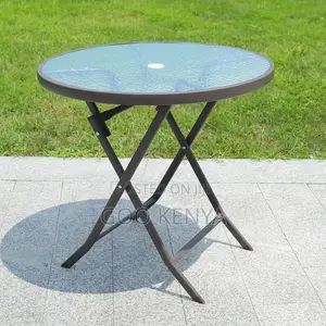 Coffee Table; Modern Folding Black Coffee Table With a Glass Top