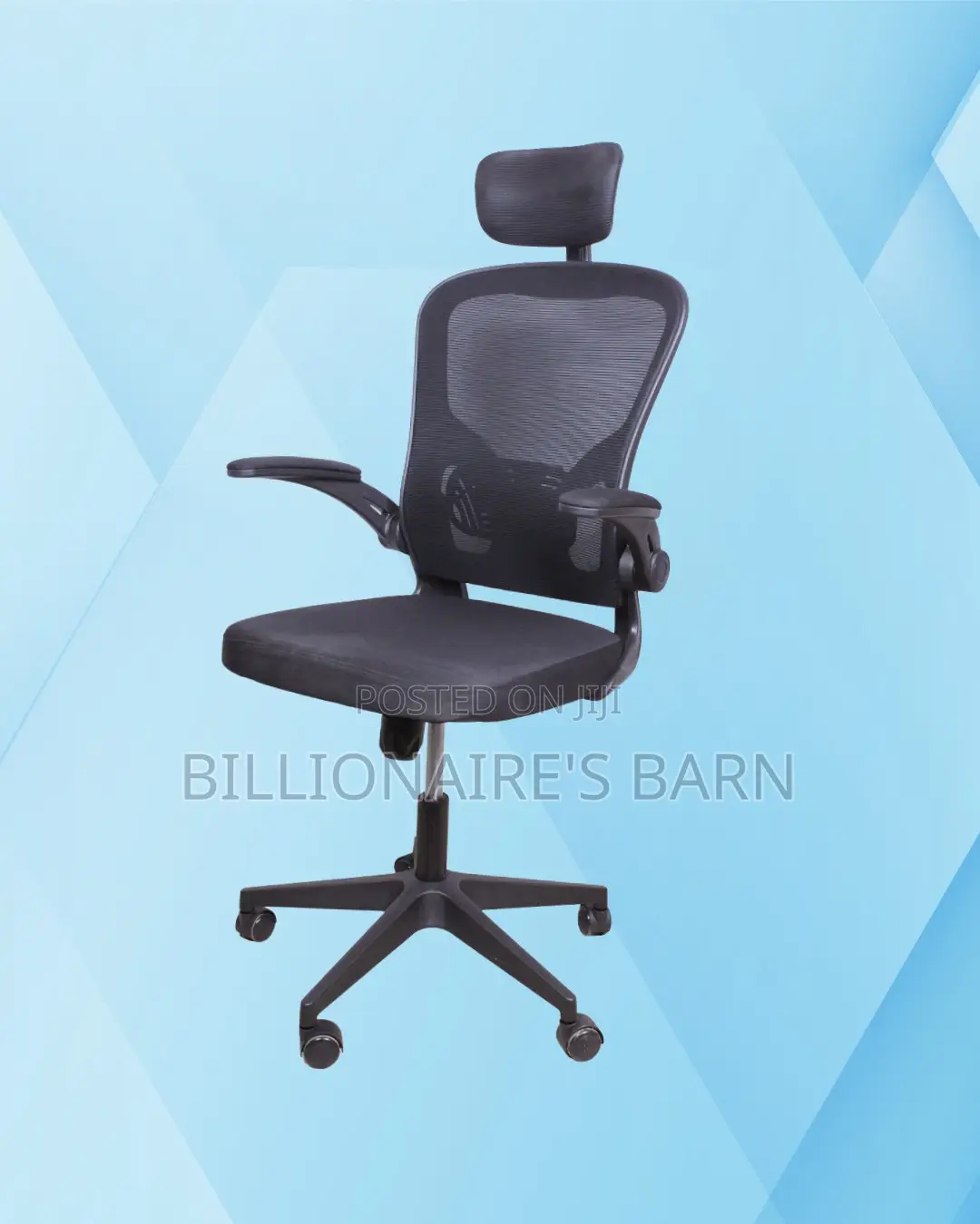 Grey Ergonomic Office Chair | Ergonomic Nylon Castors